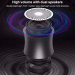 EWA A104 Altoparlante Bluetooth Lettore MP3 Altoparlante portatile Metallico Ingresso USB Lettore MP3 Altoparlante multimediale stereo