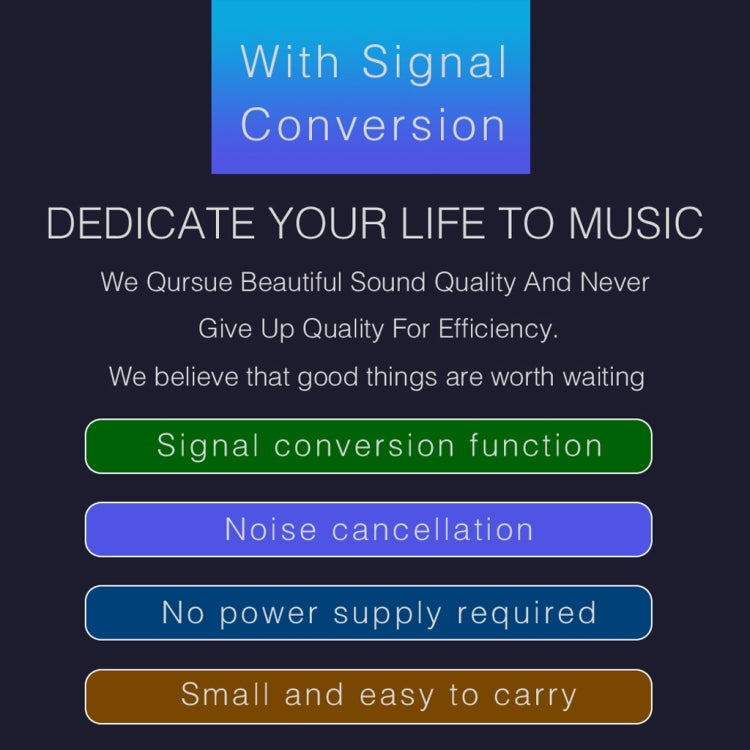 B012 Professional stereo signal converted to balanced signal output for microphone