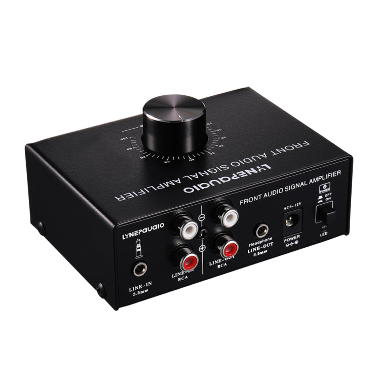 B015 Amplificatore di segnale stereo anteriore Cuffie Amplificatore per altoparlanti Sorgente audio doppia, B015