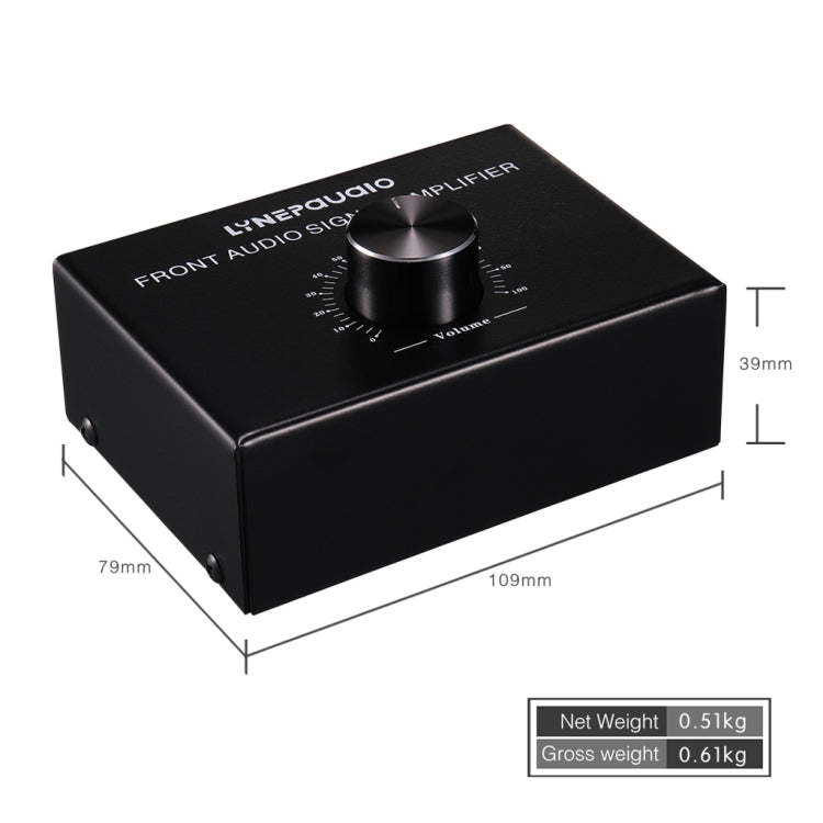 B015 Amplificatore di segnale stereo anteriore Cuffie Amplificatore per altoparlanti Sorgente audio doppia, B015