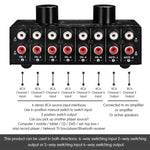 B026 6 inputs 2 outputs or 2 inputs 6 outputs Audio signal source selection switch RCA port