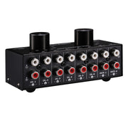 B026 6 ingressi 2 uscite o 2 ingressi 6 uscite Commutatore di selezione della sorgente del segnale audio Porta RCA