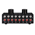 B026 6 inputs 2 outputs or 2 inputs 6 outputs Audio signal source selection switch RCA port