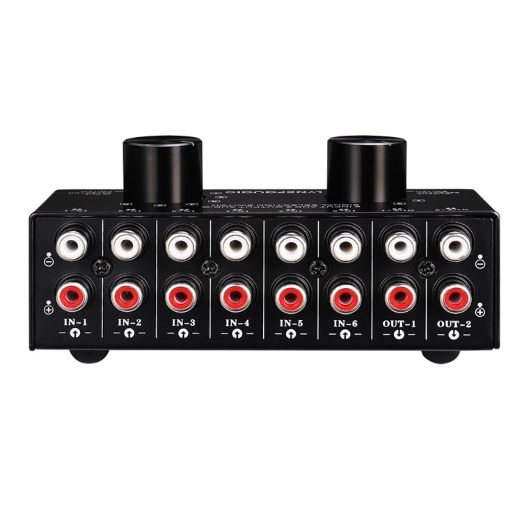 B026 6 inputs 2 outputs or 2 inputs 6 outputs Audio signal source selection switch RCA port