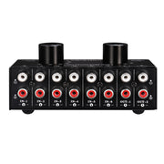 B026 6 ingressi 2 uscite o 2 ingressi 6 uscite Commutatore di selezione della sorgente del segnale audio Porta RCA