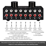 B026 6 inputs 2 outputs or 2 inputs 6 outputs Audio signal source selection switch RCA port
