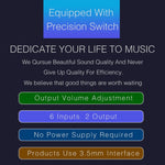 B027 6 input 2 output or 2 input 6 output audio signal source selection switch 3.5mm interface