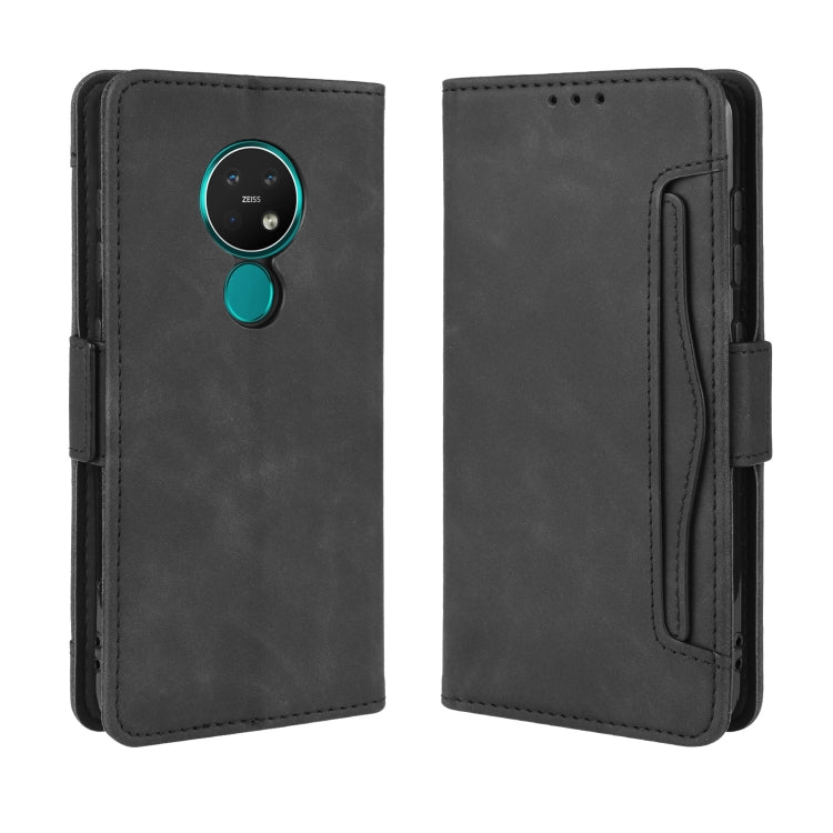 Per Nokia 7.2 / 6.2 Custodia in pelle con motivo a portafoglio in stile pelle di vitello ， con slot per schede separato, For Nokia 7.2 / 6.2