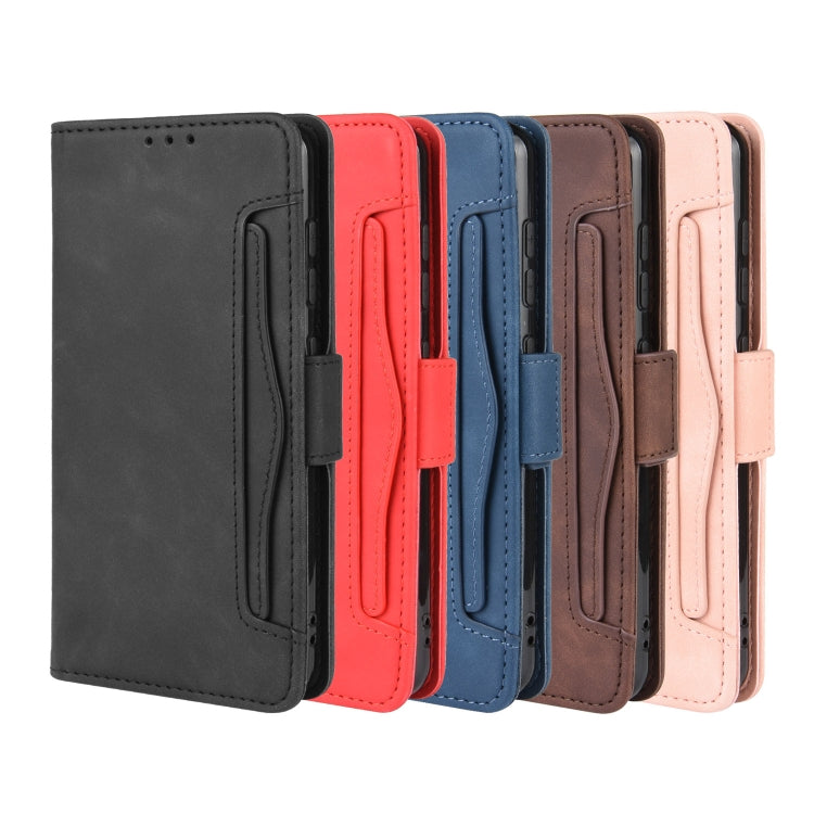 Per Nokia 7.2 / 6.2 Custodia in pelle con motivo a portafoglio in stile pelle di vitello ， con slot per schede separato, For Nokia 7.2 / 6.2