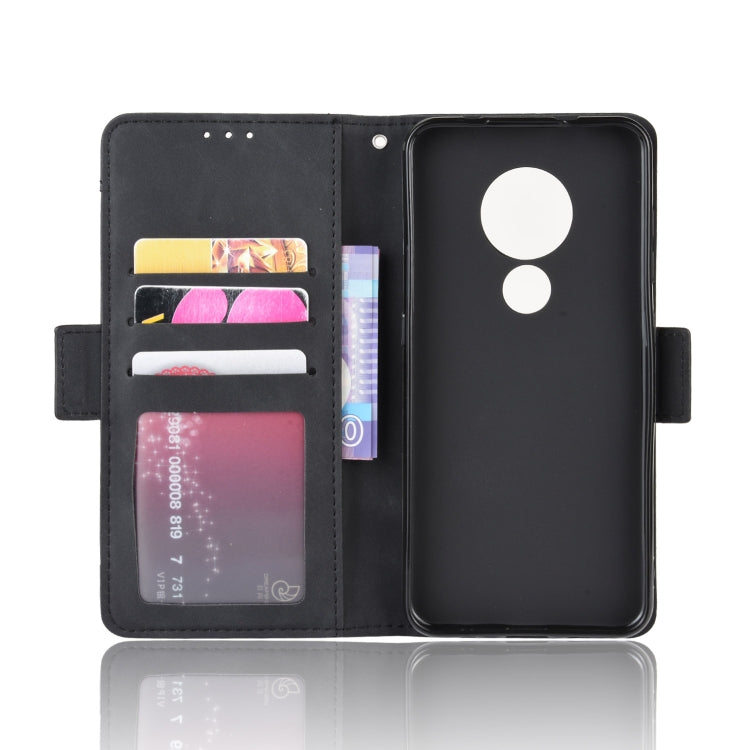 Per Nokia 7.2 / 6.2 Custodia in pelle con motivo a portafoglio in stile pelle di vitello ， con slot per schede separato, For Nokia 7.2 / 6.2