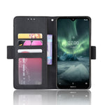 Per Nokia 7.2 / 6.2 Custodia in pelle con motivo a portafoglio in stile pelle di vitello ， con slot per schede separato, For Nokia 7.2 / 6.2