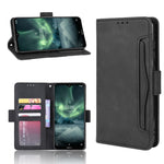 Per Nokia 7.2 / 6.2 Custodia in pelle con motivo a portafoglio in stile pelle di vitello ， con slot per schede separato, For Nokia 7.2 / 6.2