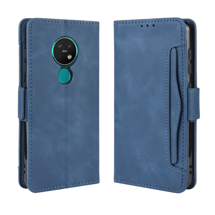 Per Nokia 7.2 / 6.2 Custodia in pelle con motivo a portafoglio in stile pelle di vitello ， con slot per schede separato, For Nokia 7.2 / 6.2