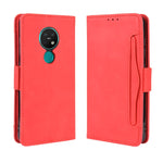 Per Nokia 7.2 / 6.2 Custodia in pelle con motivo a portafoglio in stile pelle di vitello ， con slot per schede separato, For Nokia 7.2 / 6.2