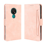 Per Nokia 7.2 / 6.2 Custodia in pelle con motivo a portafoglio in stile pelle di vitello ， con slot per schede separato, For Nokia 7.2 / 6.2