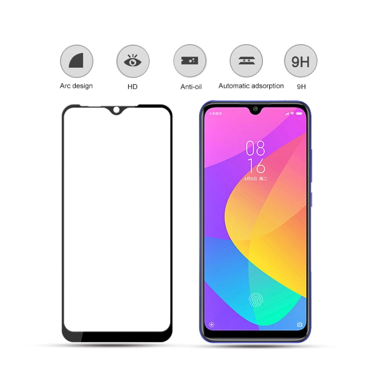 2 pezzi mocolo 0.33mm 9H 2.5D Full Glue Pellicola in vetro temperato, For Xiaomi Redmi 8, For Xiaomi Redmi 8A, For Xiaomi Mi 9 Pro