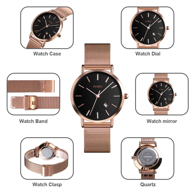 SKMEI 1530 Fashion Europe And America Simple Business Orologio da polso da donna Elegante orologio al quarzo da studentessa sottile