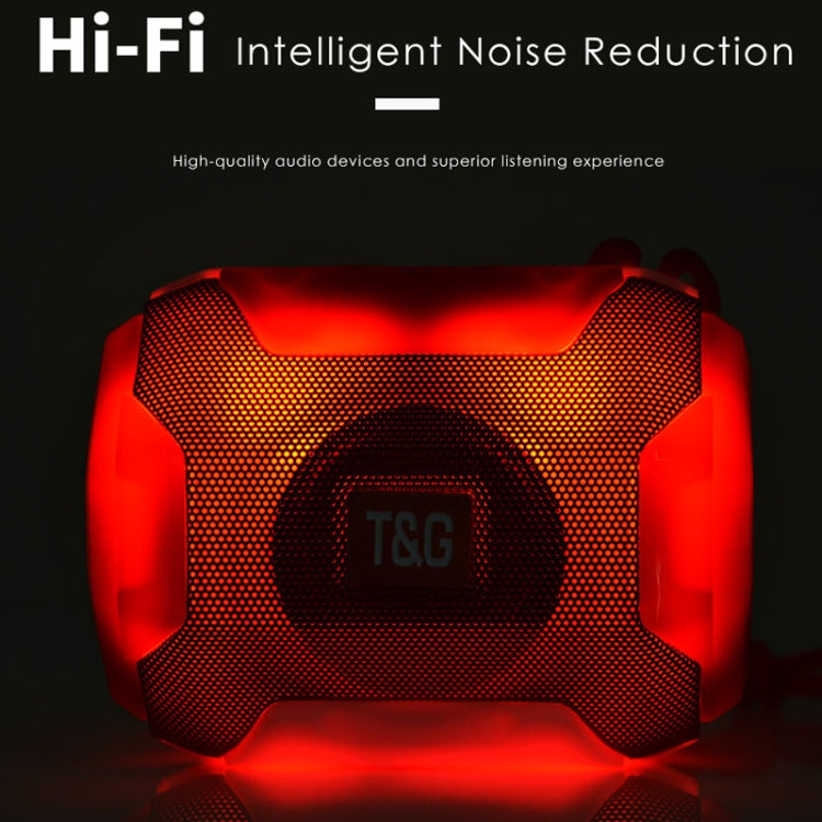 T&G TG162 Altoparlante Bluetooth portatile stereo a LED Mini altoparlante wireless Subwoofer