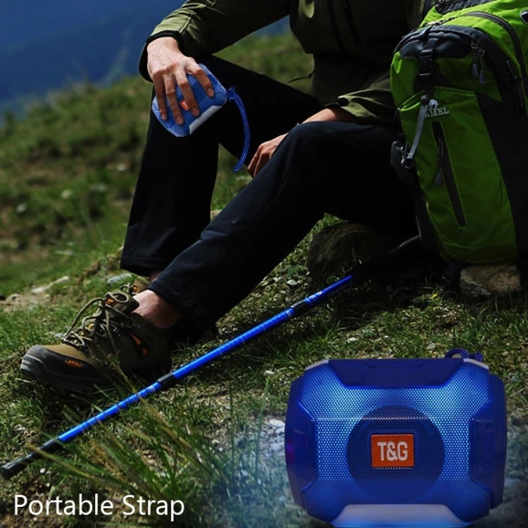 T&G TG162 Altoparlante Bluetooth portatile stereo a LED Mini altoparlante wireless Subwoofer