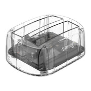 ORICO 6239U3 Dock per disco rigido di lettura e scrittura ordinaria USB 3.0 trasparente a 2 alloggiamenti da 3,5/2,5 pollici