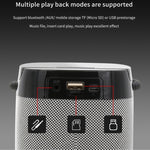 NBY 6650 Altoparlante Bluetooth multifunzione portatile Suono stereo surround 3D, supporto ricarica wireless