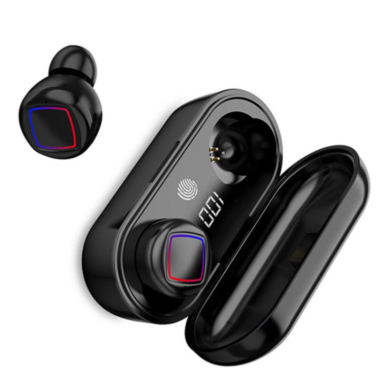 Auricolare Bluetooth TWS Fingerprint Touch Display batteria LED con contenitore di ricarica