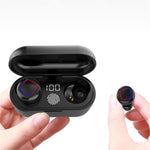 Auricolare Bluetooth TWS Fingerprint Touch Display batteria LED con contenitore di ricarica