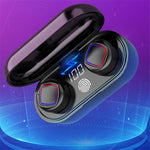 Auricolare Bluetooth TWS Fingerprint Touch Display batteria LED con contenitore di ricarica