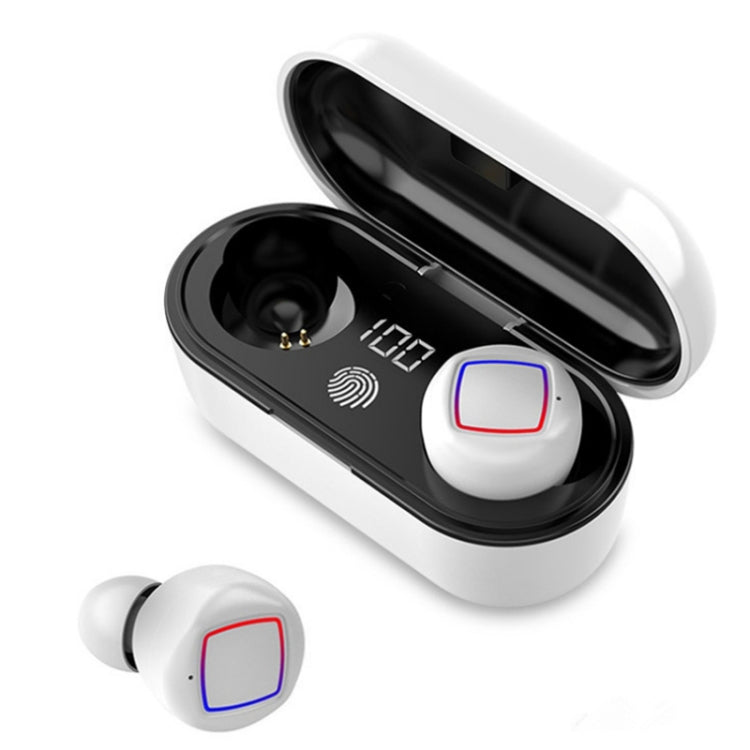 Auricolare Bluetooth TWS Fingerprint Touch Display batteria LED con contenitore di ricarica