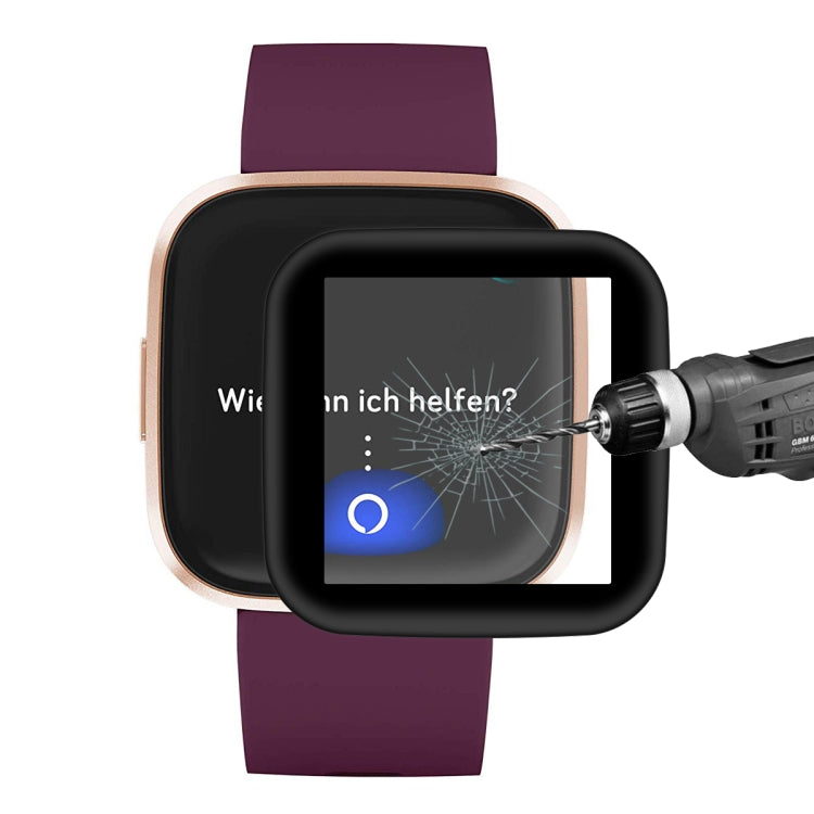 ENKAY Hat-prince 3D Full Screen Soft TPU Edge + Pellicola proteggi schermo HD in vetro morbido, For Fitbit Versa 2 (2019), For Fitbit Versa (2018)