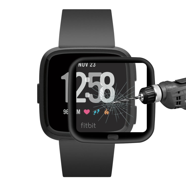 ENKAY Hat-prince 3D Full Screen Soft TPU Edge + Pellicola proteggi schermo HD in vetro morbido, For Fitbit Versa 2 (2019), For Fitbit Versa (2018)