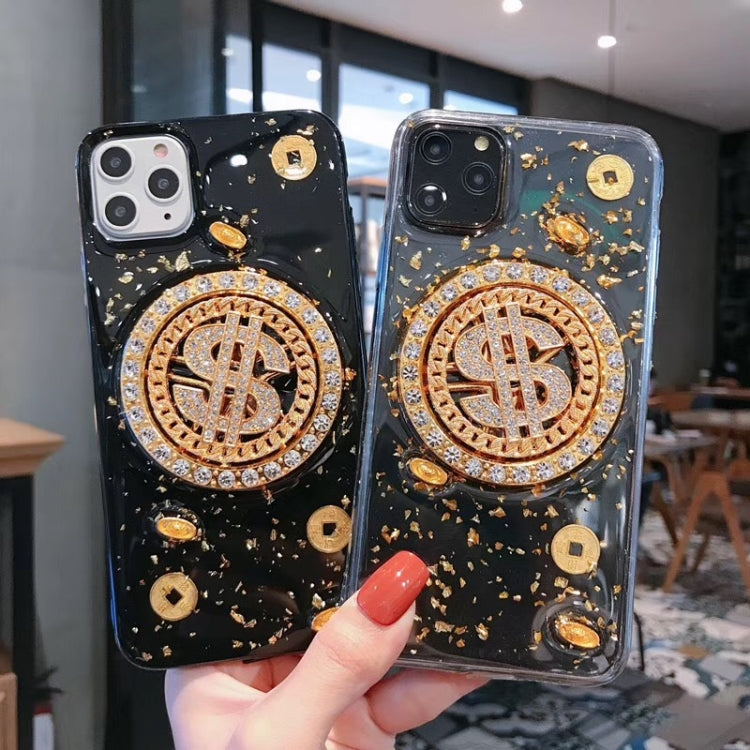 Cassa del telefono del dispositivo di rilievo dei soldi rotanti, For iPhone 11 Pro, For iPhone 11, For iPhone 11 Pro Max