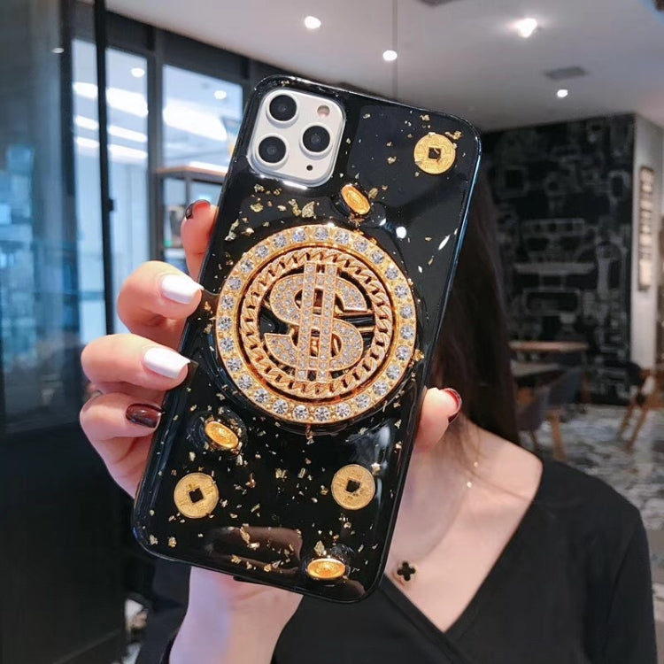 Cassa del telefono del dispositivo di rilievo dei soldi rotanti, For iPhone 11 Pro, For iPhone 11, For iPhone 11 Pro Max