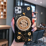 Cassa del telefono del dispositivo di rilievo dei soldi rotanti, For iPhone 11 Pro, For iPhone 11, For iPhone 11 Pro Max