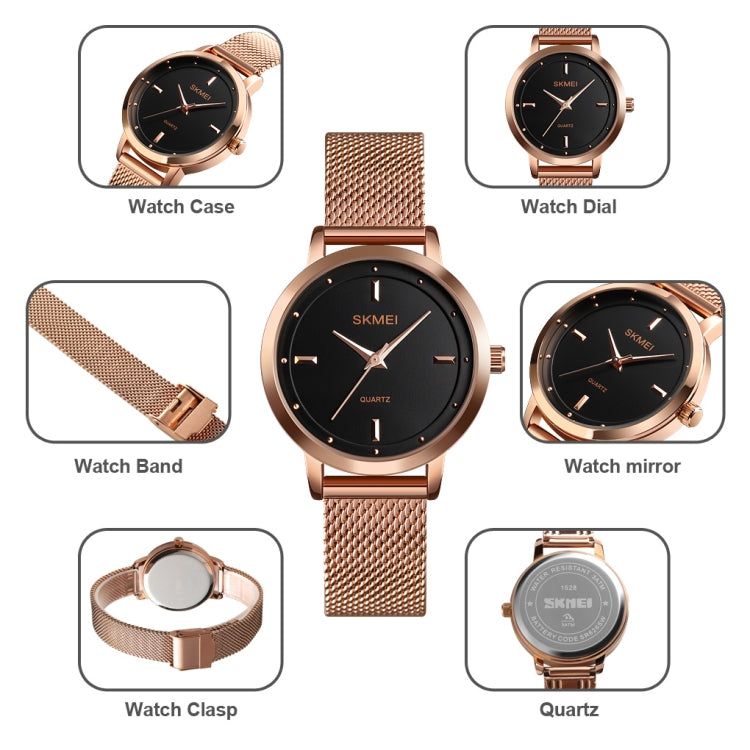 SKMEI 1528 Simple Fashion Lady Watch Scala di compensazione casuale