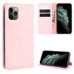 Per iPhone 11 Pro Max Custodia in pelle con ventosa magnetica da lavoro retro-pelle con borsa-staffa-mandrino, For iPhone 11 Pro Max