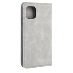 Per iPhone 11 Custodia in pelle con ventosa magnetica per affari retro-pelle con borsa-staffa-mandrino, For iPhone 11