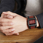 SANDA 222 Orologio sportivo da uomo per alpinismo all'aperto Orologio elettronico digitale Quadrato Orologio impermeabile multifunzionale