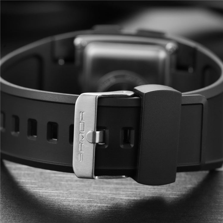 SANDA 222 Orologio sportivo da uomo per alpinismo all'aperto Orologio elettronico digitale Quadrato Orologio impermeabile multifunzionale