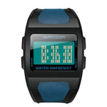 SANDA 222 Orologio sportivo da uomo per alpinismo all'aperto Orologio elettronico digitale Quadrato Orologio impermeabile multifunzionale