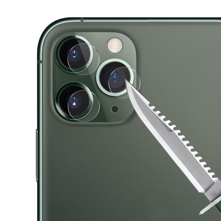 Hat-Prince 2 in 1 Full Glue 0.26mm 9H 2.5D Protezione completa in vetro temperato + 0.2mm 9H 2.15D Bordo arrotondato Obiettivo fotocamera posteriore Pellicola in vetro temperato, For iPhone 11 Pro Max, For iPhone 11 Pro, For iPhone 11