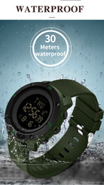 SANDA 361 Orologio elettronico per bambini sportivi con luce notturna alla moda Orologio impermeabile da uomo multifunzionale con luce notturna