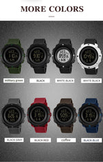 SANDA 361 Orologio elettronico per bambini sportivi con luce notturna alla moda Orologio impermeabile da uomo multifunzionale con luce notturna