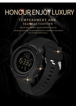 SANDA 361 Orologio elettronico per bambini sportivi con luce notturna alla moda Orologio impermeabile da uomo multifunzionale con luce notturna