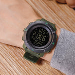 SANDA 361 Orologio elettronico per bambini sportivi con luce notturna alla moda Orologio impermeabile da uomo multifunzionale con luce notturna