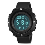 SANDA 361 Orologio elettronico per bambini sportivi con luce notturna alla moda Orologio impermeabile da uomo multifunzionale con luce notturna