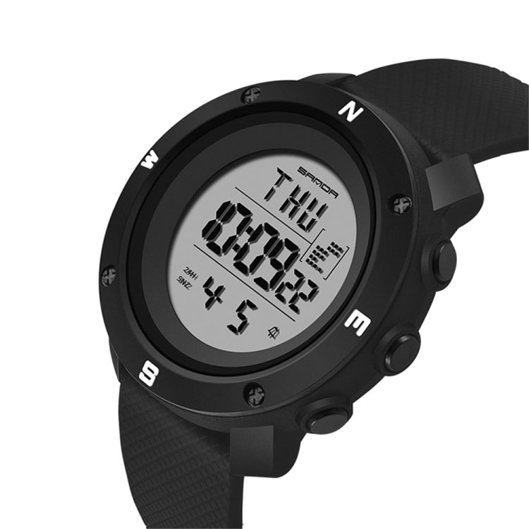 SANDA 361 Orologio elettronico per bambini sportivi con luce notturna alla moda Orologio impermeabile da uomo multifunzionale con luce notturna