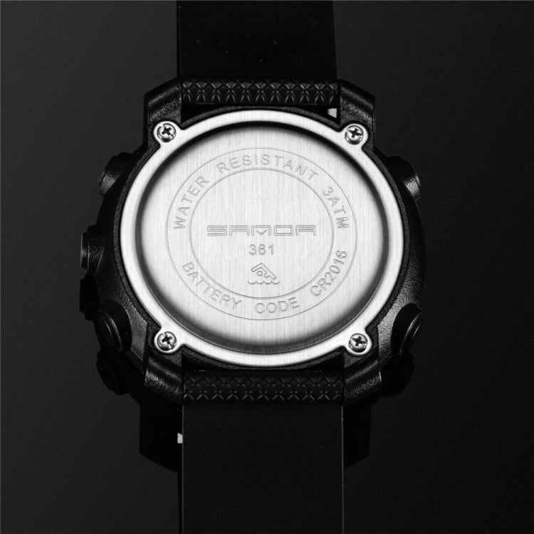 SANDA 361 Orologio elettronico per bambini sportivi con luce notturna alla moda Orologio impermeabile da uomo multifunzionale con luce notturna