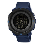SANDA 361 Orologio elettronico per bambini sportivi con luce notturna alla moda Orologio impermeabile da uomo multifunzionale con luce notturna