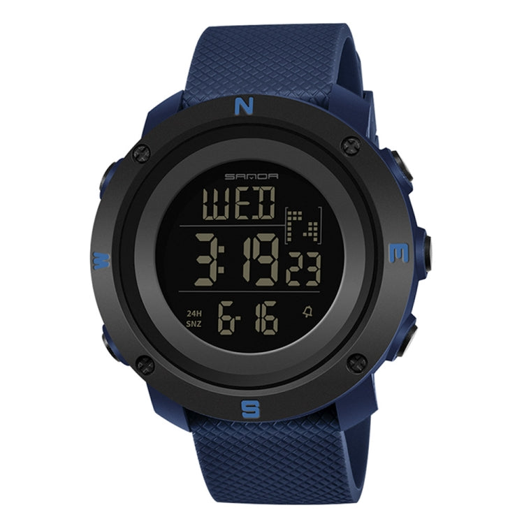 SANDA 361 Orologio elettronico per bambini sportivi con luce notturna alla moda Orologio impermeabile da uomo multifunzionale con luce notturna